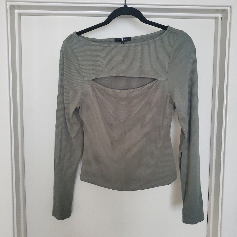 7 For All Mankind medium size shirt, green